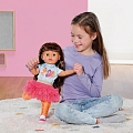 БЕБИ борн. Интерактивная кукла Cестричка Брюнетка 43 см. 2.0 BABY born