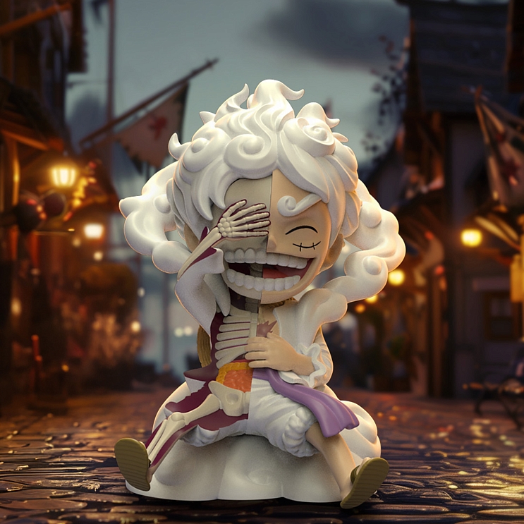 Майти Джекс. Статуя XXRAY: One Piece Luffy Gear5 Wanted Series