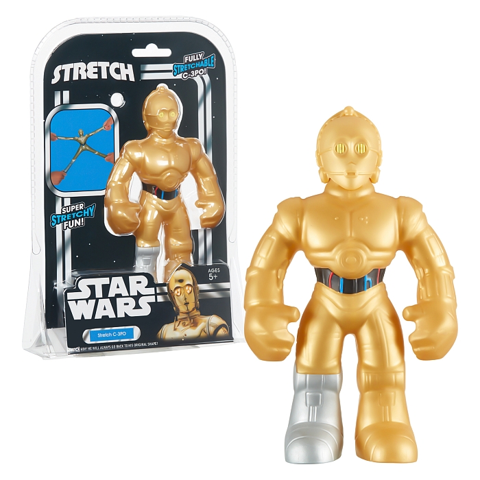 Stretch. Тянущаяся фигурка Мини-Дроид C-3PO Си Трипио Звёздные Войны Стретч.
