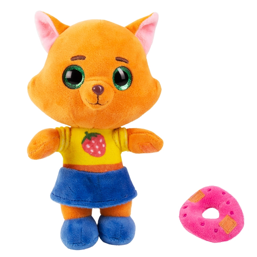 Кошечки-Собачки. Мягкая игрушка Буся с пончиком, 22 см.