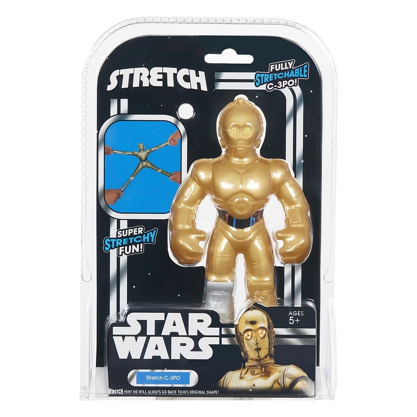 Stretch. Тянущаяся фигурка Мини-Дроид C-3PO Си Трипио Звёздные Войны Стретч.
