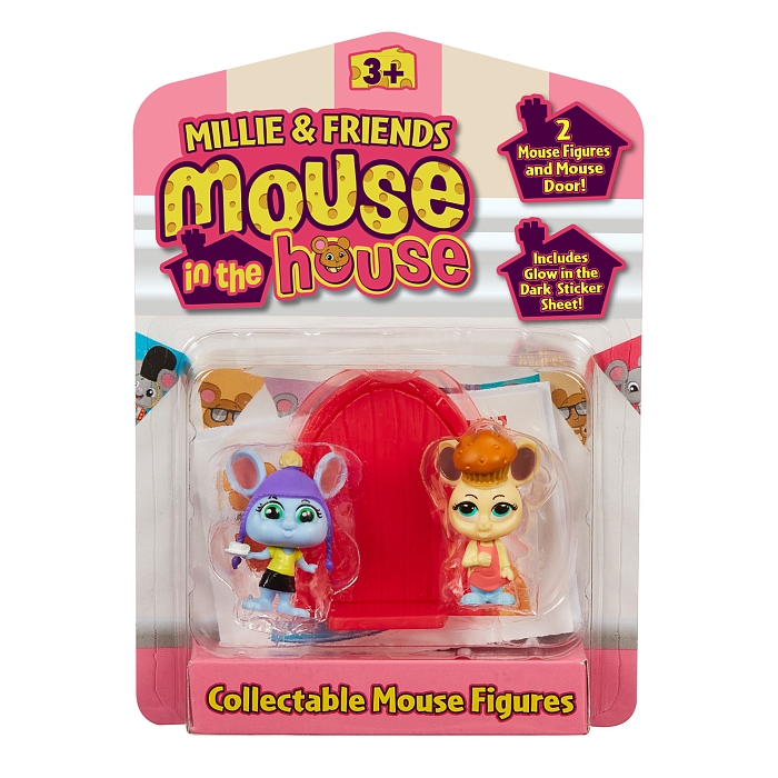 Маус ин Хаус. Игровой набор 2в1 фигурки Сквик и Маффин. TM Mouse in the House