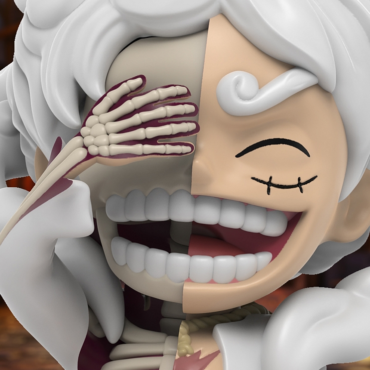 Майти Джекс. Статуя XXRAY: One Piece Luffy Gear5 Wanted Series