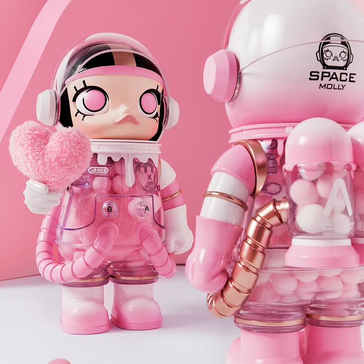 その他 POPMART 400% SPACE MOLLY Heartfelt Words ПОП МАРТ. Коллекционная фигурка Mega Space Molly 400