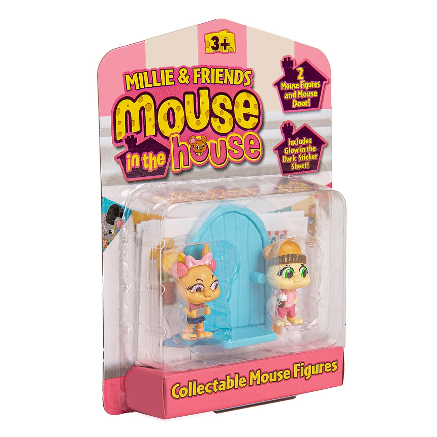 Маус ин Хаус. Игровой набор 2в1 фигурки Гейми и Бинс. TM Mouse in the House