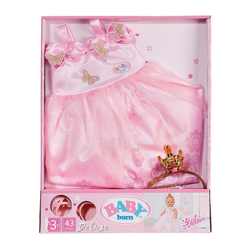 БЕБИ борн. Платье Принцессы для кукол 43 см, коробка. BABY born
