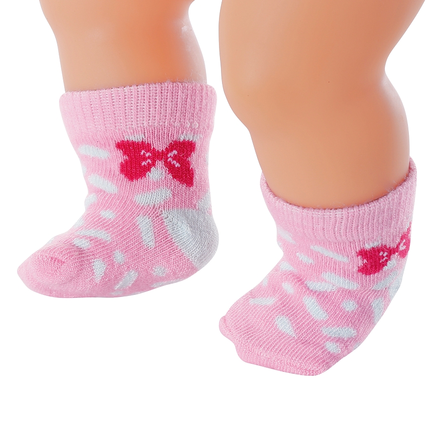 БЕБИ борн. Носочки для кукол 43 см, 2 шт., с изображением зайки. BABY born