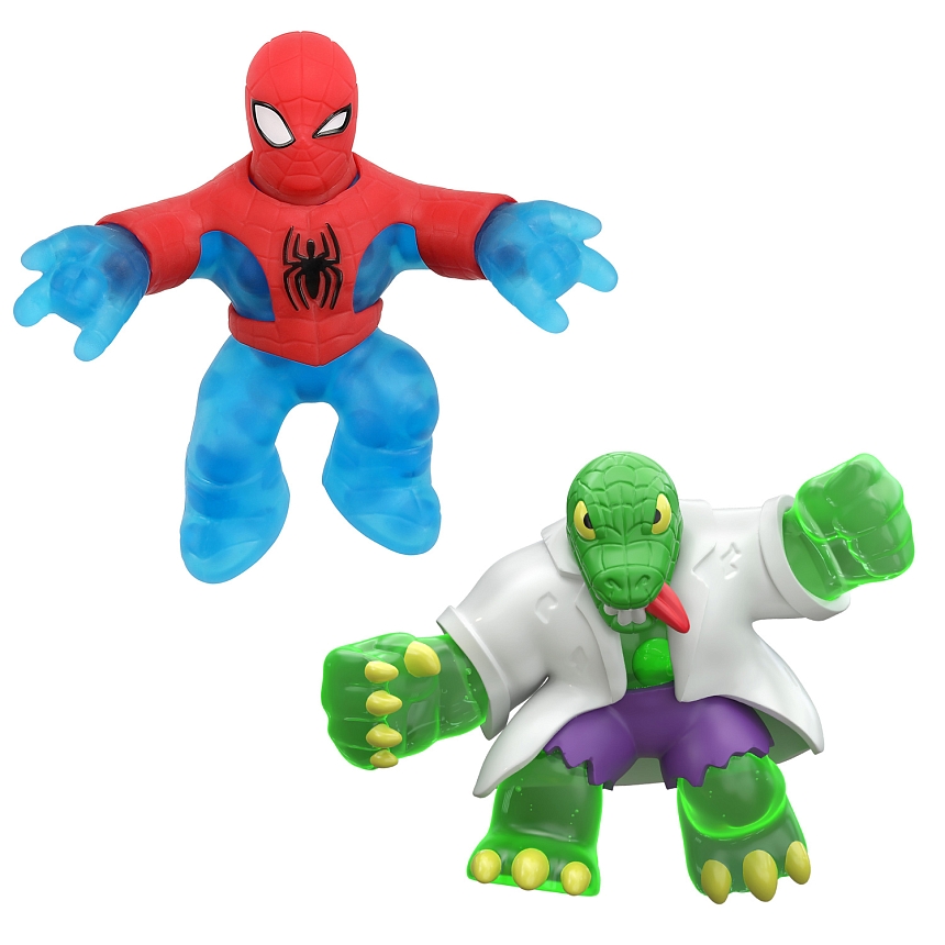 Гуджитсу Игровой набор тянущихся фигурок Человек-Паук и Ящер Марвел ТМ GooJitZu