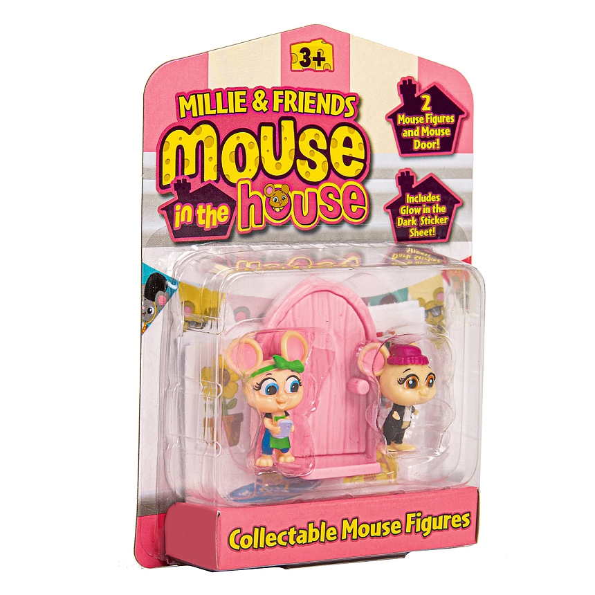 Маус ин Хаус. Игровой набор 2в1 фигурки Милли и Флэш. TM Mouse in the House